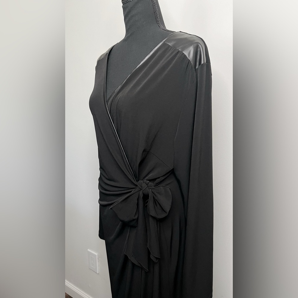 Elegant Black Wrap Dress